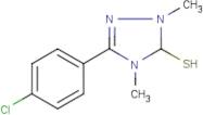 5-(4-Chlorophenyl)-2,4-dimethyl-3,4-dihydro-2H-[1,2,4]triazole-3-thiol