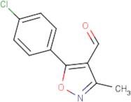 5-(4-Chlorophenyl)-3-methylisoxazole-4-carboxaldehyde