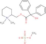 2-({[Hydroxy(diphenyl)acetyl]oxy}methyl)-N,N-dimethylpiperidinium methyl sulphate