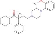 1-Cyclohexyl-4-(4-(2-methoxyphenyl)piperazin-1-yl)-2-methyl-2-phenylbutan-1-one