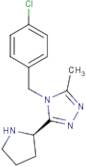 4-(4-Chlorobenzyl)-3-methyl-5-((R)-pyrrolidin-2-yl)-4H-1,2,4-triazole