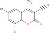 3-Cyano-6,8-dibromo-4-methylcoumarin