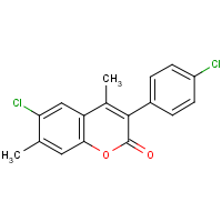 6-Chloro-3-(4?-chlorophenyl)-4,7-dimethylcoumarin