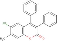 6-Chloro-3,4-diphenyl-7-methylcoumarin