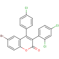 6-Bromo-4-(4?-chlorophenyl)-3-(2?,4?-dichlorophenyl)coumarin