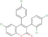 6-Chloro-4-(4?-chlorophenyl)-3-(2?,4?-dichlorophenyl)coumarin