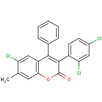 6-Chloro-3-(2?,4?-dichlorophenyl)-7-methyl-4-phenylcoumarin