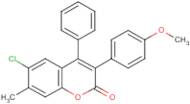 6-Chloro-3-(4?-methoxyphenyl)-7-methyl-4-phenylcoumarin