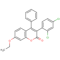 3-(2?,4?-Dichlorophenyl)-7-ethoxy-4-phenylcoumarin