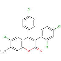 6-Chloro-4(4?-chlorophenyl)-3-(2?,4?-dichlorophenyl)-7-methylcoumarin