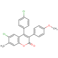 6-Chloro-4-(4?-chlorophenyl)-3-(4?-methoxyphenyl)-7-methylcoumarin