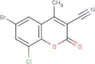 6-Bromo-8-chloro-3-cyano-4-methylcoumarin