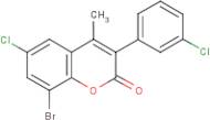 8-Bromo-6-chloro-3-(3?-chlorophenyl)-4-methylcoumarin