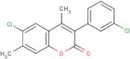 6-Chloro-3-(3?-chlorophenyl)-4,7-dimethylcoumarin