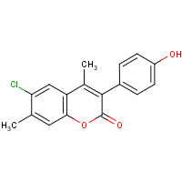 6-Chloro-4,7-dimethyl-3-(4?-hydroxyphenyl)coumarin