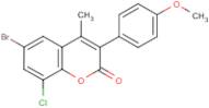 6-Bromo-8-chloro-3-(4?-methoxyphenyl)-4-methylcoumarin