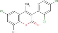 8-Bromo-6-chloro-3-(2?,4?-dichlorophenyl)-4-methylcoumarin