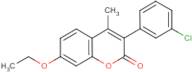 3-(3?-Chlorophenyl)-7-ethoxy-4-methylcoumarin