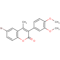 6-Bromo-3-(3?,4?-dimethoxyphenyl)-4-methylcoumarin