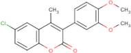 6-Chloro-3-(3?,4?-dimethoxyphenyl)-4-methylcoumarin