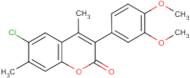 6-Chloro-3-(3?,4?-dimethoxyphenyl)-4,7-dimethylcoumarin