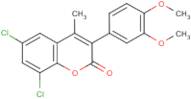 6,8-Dichloro-3-(3?,4?-dimethoxyphenyl)-4-methylcoumarin