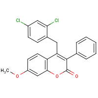 4(2?,4?-Dichlorobenzyl)-7-methoxy-3-phenylcoumarin