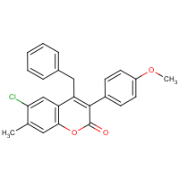 4-Benzyl-6-chloro-3-(4?-methoxyphenyl)-7-methylcoumarin