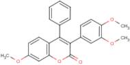 3-(3?,4?-Dimethoxyphenyl)-7-methoxy-4-phenylcoumarin