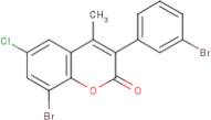 8-Bromo-3-(3?-bromophenyl)-6-chloro-4-methylcoumarin