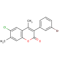 3-(3?-Bromophenyl)-6-chloro-4,7-dimethylcoumarin