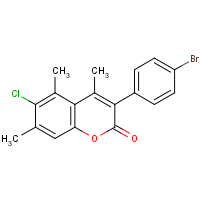 3-(4?-Bromophenyl)-6-chloro-4,5,7-trimethylcoumarin