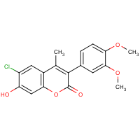 6-Chloro-3-(3',4'-dimethoxyphenyl)-7-hydroxy-4-methylcoumarin