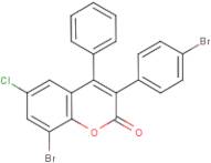 8-Bromo-3-(4?-bromophenyl)-6-chloro-4-phenylcoumarin