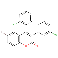 6-Bromo-3-(3?-chlorophenyl)-4(2?-chlorophenyl)coumarin