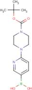 6-(4-N-BOC-piperazine-1-yl)-3-pyridinyl boronic acid