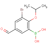 3-Bromo-2-isopropoxy-5-formylphenylboronic acid