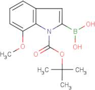 7-Methoxy-1H-indole-2-boronic acid, N-BOC protected