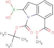 1H-Indole-1,7-dicarboxylic acid, 2-borono-, 1-(1,1-dimethylethyl)7-methyl ester