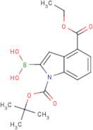 1-BOC-4-(ethoxycarbonyl)indole-2-boronic acid