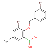 3-Bromo-2-(3'-bromobenzyloxy)-5-methylphenylboronic acid