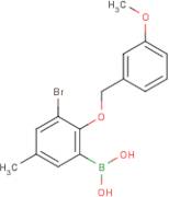 3-Bromo-5-methyl-2-(3'-methoxybenzyloxy)phenylboronic acid
