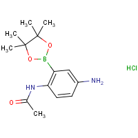 2-Acetamido-5-aminophenylboronic acid, pinacol ester hydrochloride