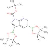 1-BOC-Pyrrolo[2,3-b]pyridine-3,5-diboronic acid, pinacol ester