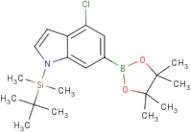 1-(tert-Butyldimethylsilyl)-4-chloroindole-6-boronic acid, pinacol ester