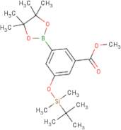 3-(tert-Butyldimethylsilyloxy)-5-(methoxycarbonyl)phenylboronic acid, pinacol ester