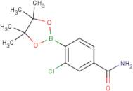 4-Carbamoyl-2-chlorophenylboronic acid, pinacol ester