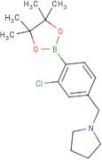 2-Chloro-4-pyrrolidinomethylphenylboronic acid, pinacol ester