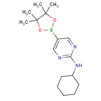 2-(Cyclohexylamino)pyrimidine-5-boronic acid, pinacol ester