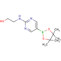 2-(2-Hydroxyethylamino)pyrimidine-5-boronic acid, pinacol ester